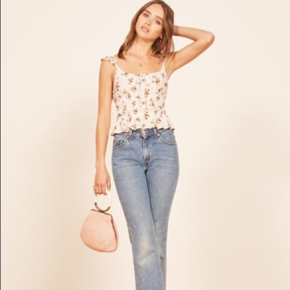 Reformation Aurora Floral Top